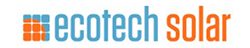 EcoTech Solar Logo